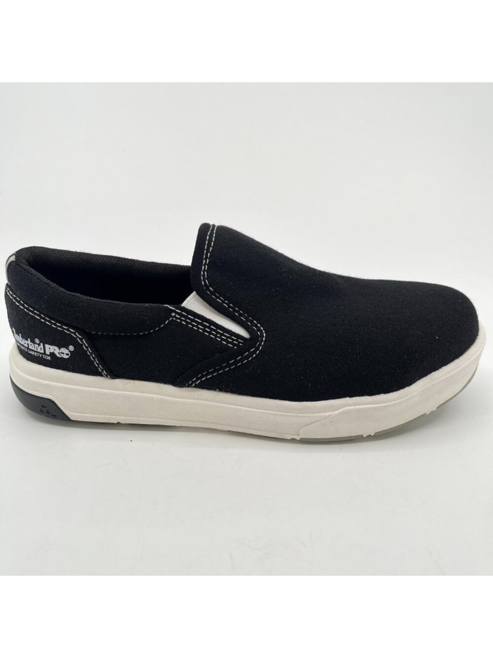 Timberland PRO Berkley Womens Size 5.5W Black Composite Toe Slip On Work Shoes